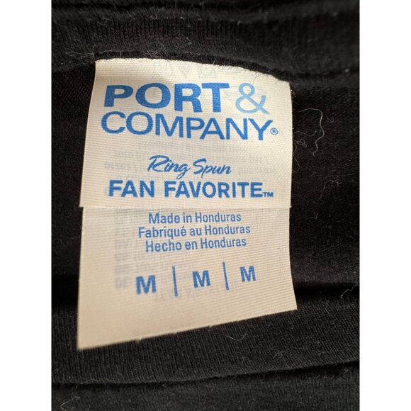 Christmas Chihuahua Stocking T-Shirt Port & Company Medium 100% Cotton Black - Picture 12 of 16